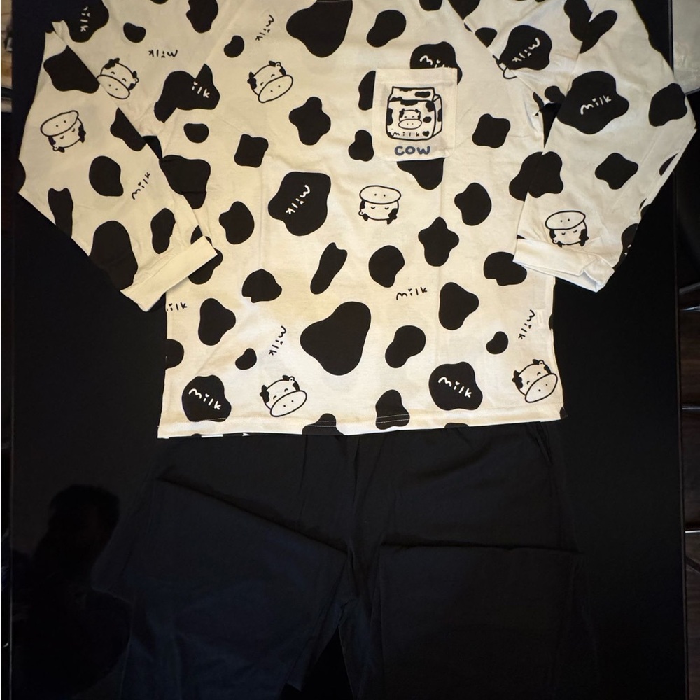 Cow Print unisex adult Pajamas